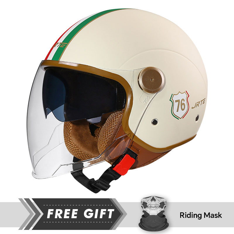 Motorcycle Gear In Store - DOT ECE approuvé rétro 3/4 casque