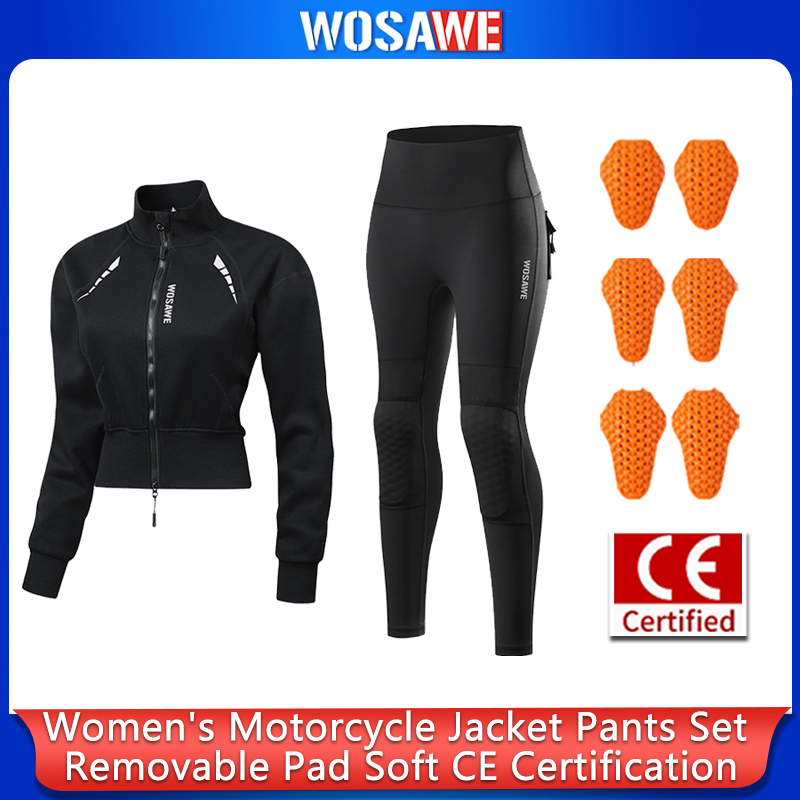 Motorcycle Gear Jacket And Pants - Combinaison de moto pour femme WOSAWE,