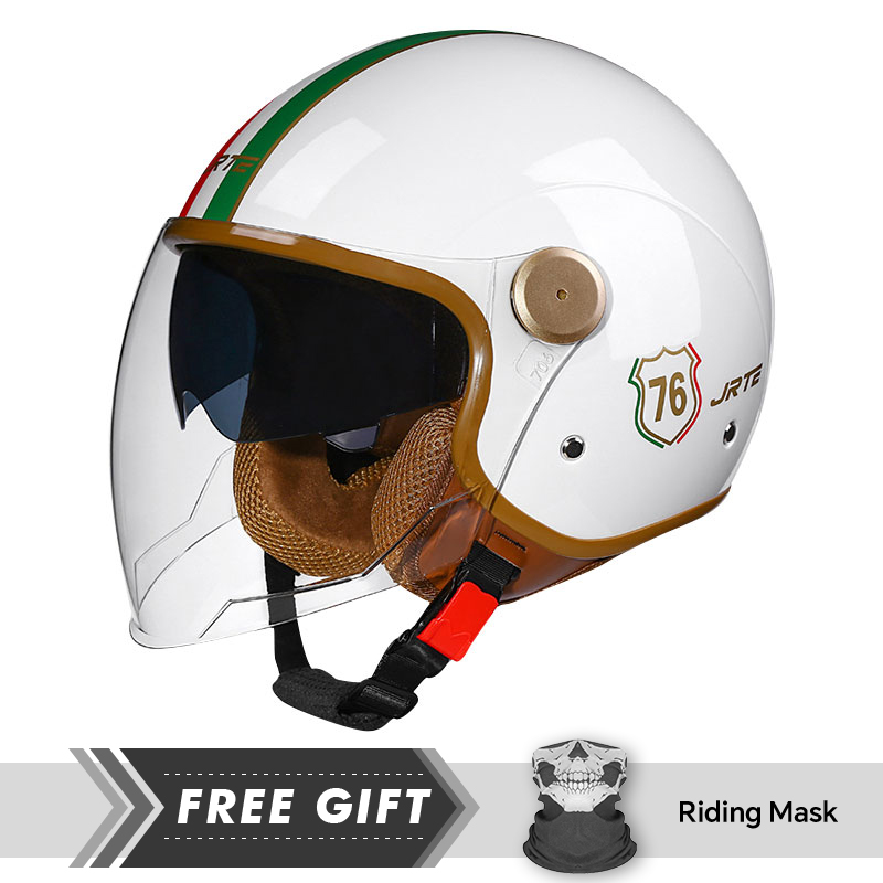 DOT ECE approuvé rétro 3/4 cas - Motorcycle Gear In Store avis et prix