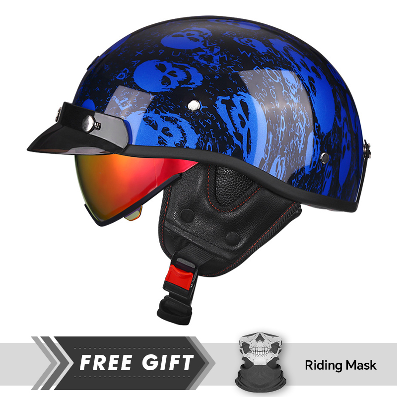 Casque de moto demi-visage rét - Motorcycle Gear In Store avis et prix