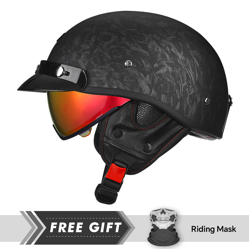 Casque de moto demi-visage rét - Motorcycle Gear In Store avis et prix