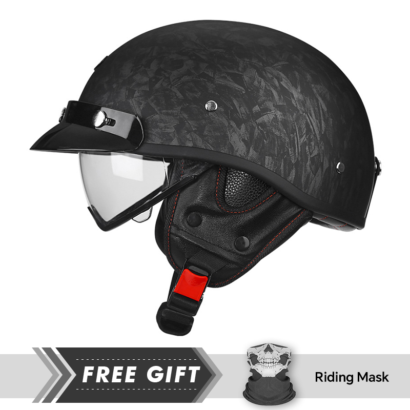 Casque de moto demi-visage rét - Motorcycle Gear In Store avis et prix