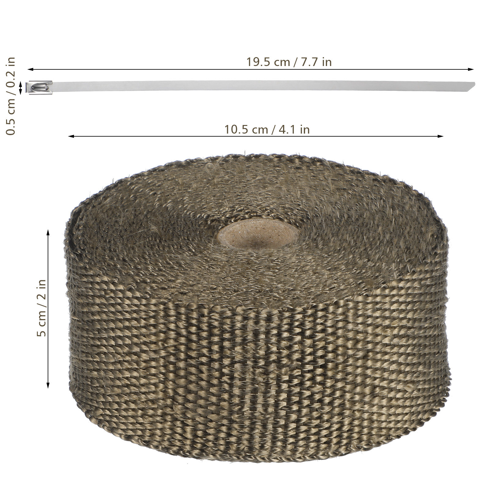 6 rouleaux de ruban isolant en - Exhaust Wrap Titanium avis et prix