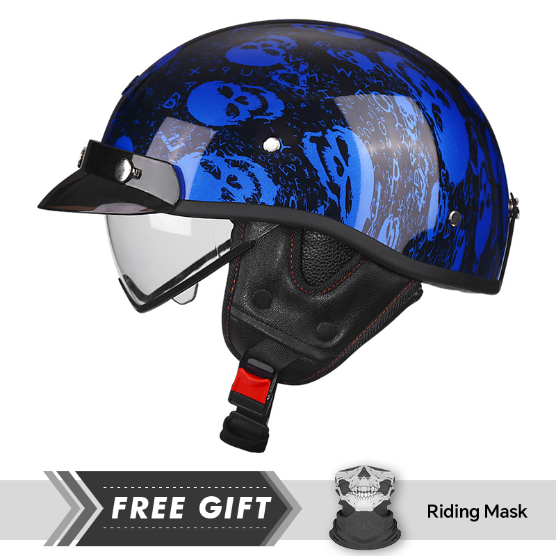 Hommes femmes rétro demi visag - Motorcycle Gear In Store avis et prix