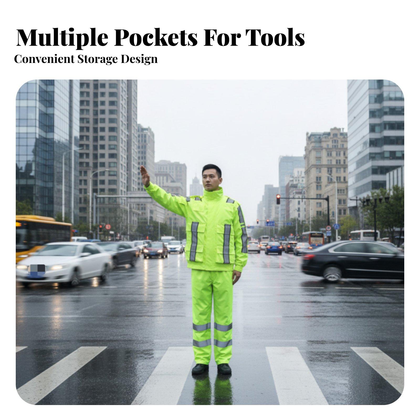 Combinaison de pluie réfléchis - Motorcycle Gear Jacket And Pants avis et prix
