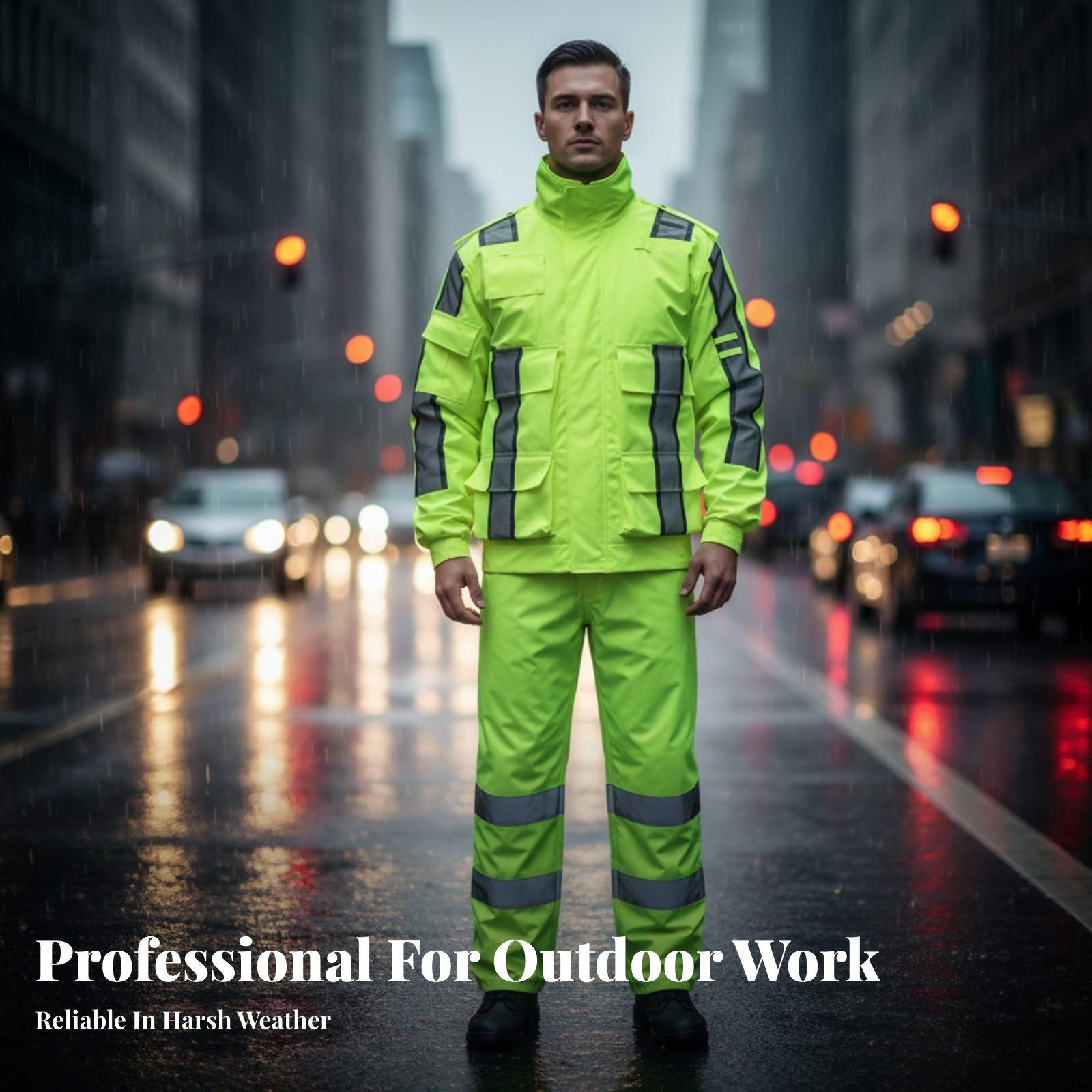 Combinaison de pluie réfléchis - Motorcycle Gear Jacket And Pants avis et prix