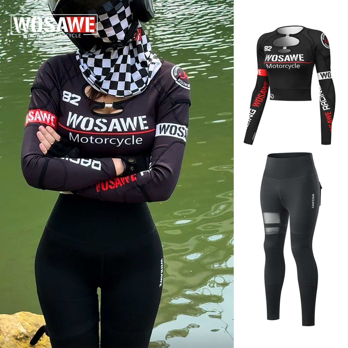 WOSAWE – ensemble veste et pan - Motorcycle Gear Jacket And Pants avis et prix