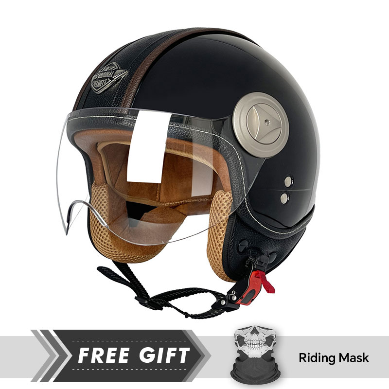 Casque de moto à visage ouvert - Motorcycle Gear In Store avis et prix
