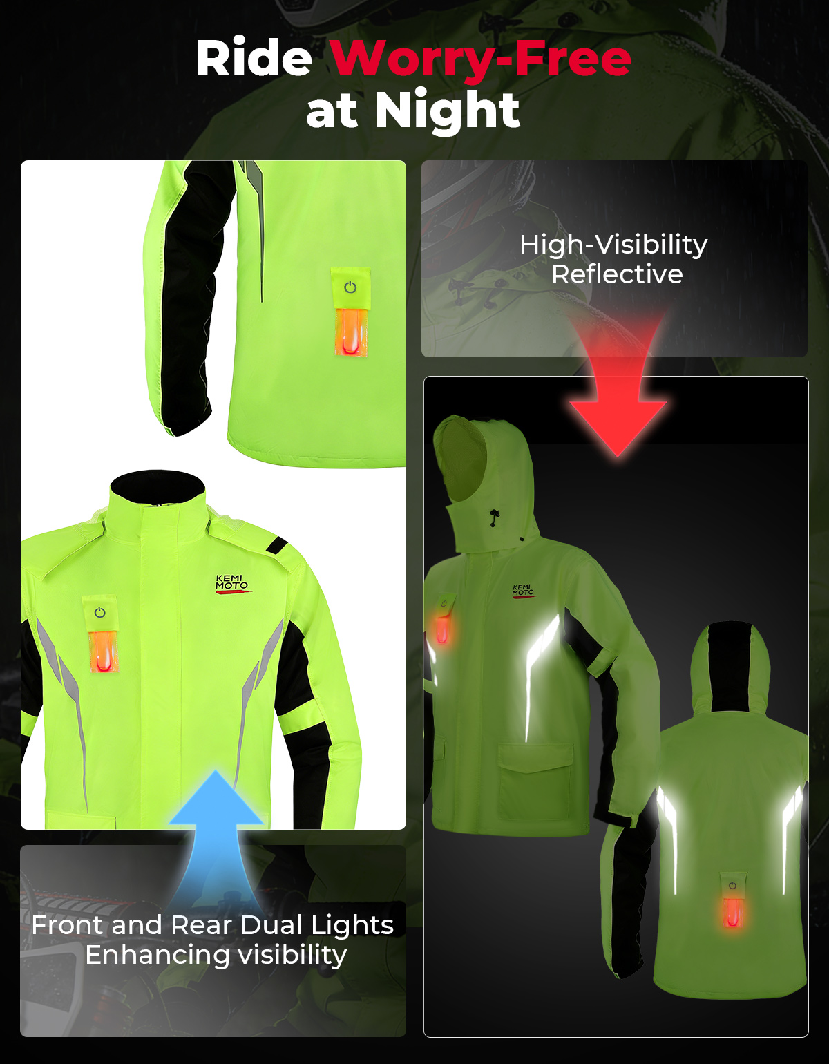 KEMIMOTO Ensemble imperméable  - Motorcycle Gear Jacket And Pants avis et prix