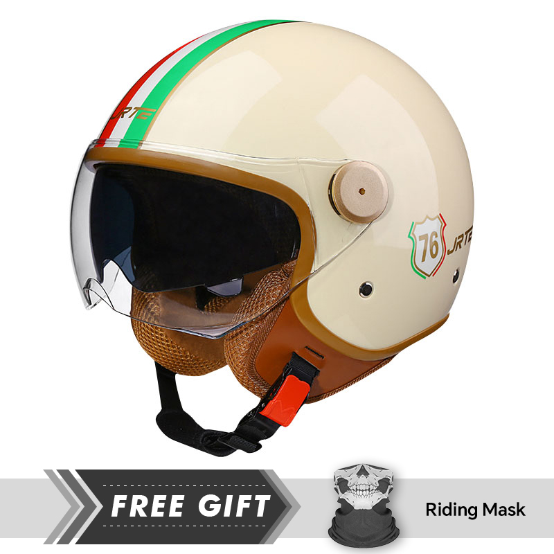 Casque de moto rétro TT & COCA - Motorcycle Gear In Store avis et prix