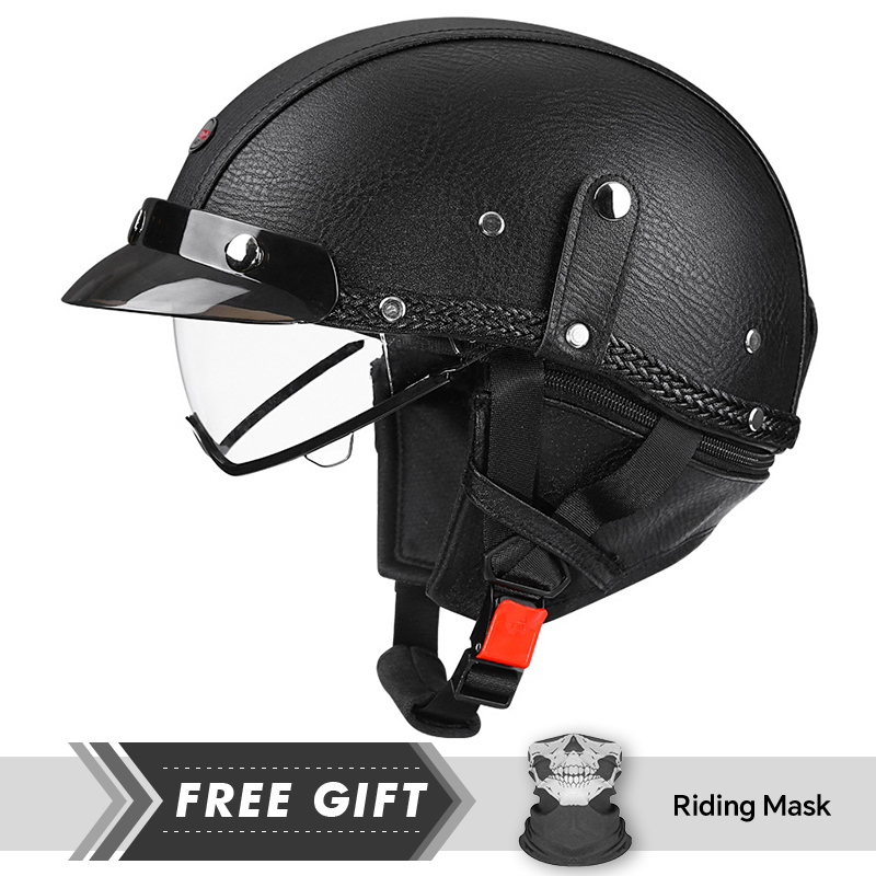 Demi-casque de Moto rétro pour - Motorcycle Gear In Store avis et prix