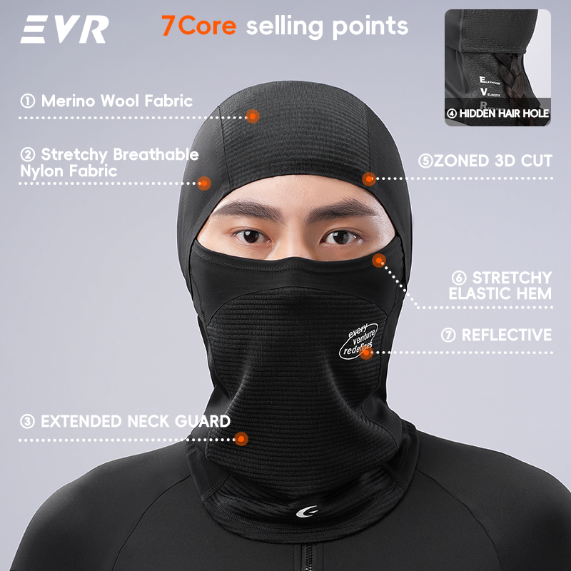 Masque facial en laine d'hiver - Motorcycle Gear For Woman avis et prix